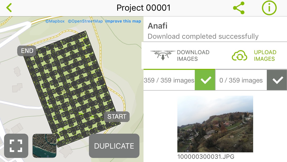 Photogrammetry with Parrot Anafi and Pix4D Capture upload images Pix4D cloud