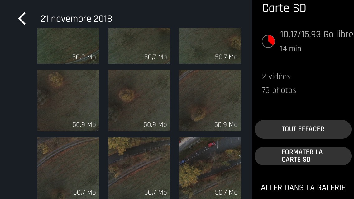 Pix4D Parrot Anafi record RAW DNG gallery