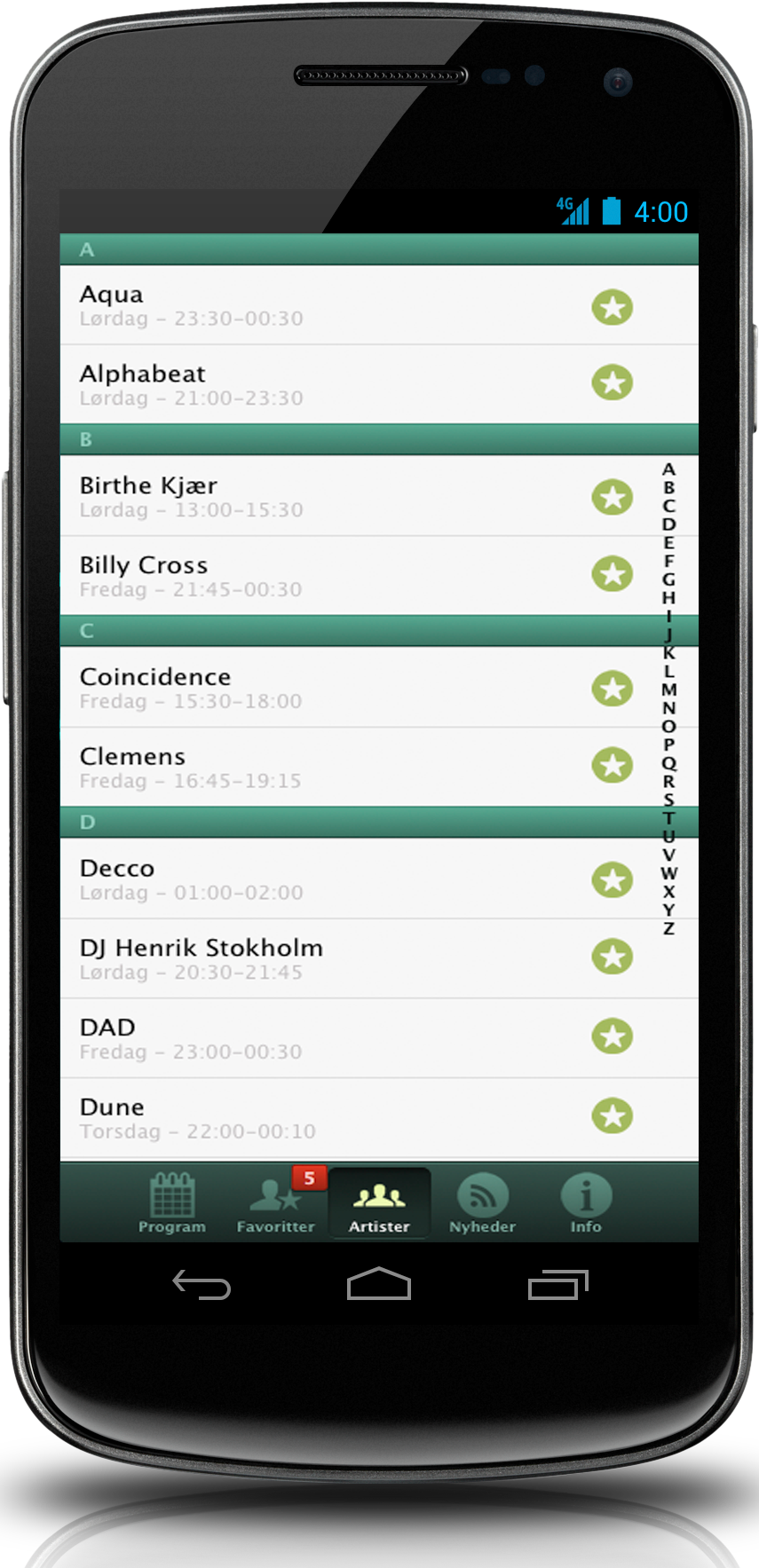 Application mobile multi-plateformes du Festival Haze développée à Grenoble