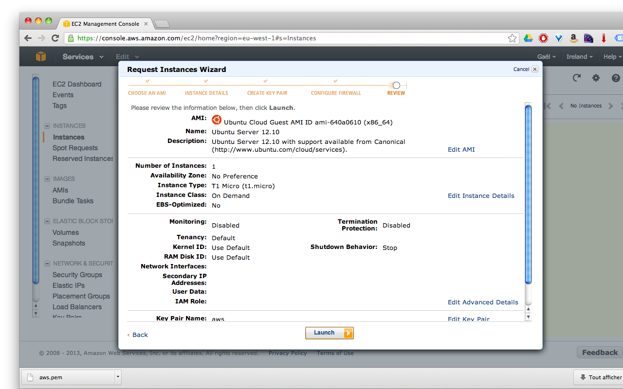 aws ec2 console review