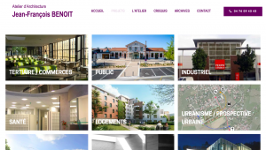 Refonte du site internet  de l'Atelier d'Architecture JFB